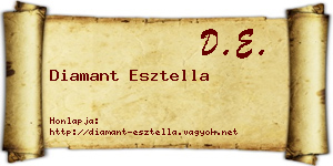 Diamant Esztella névjegykártya